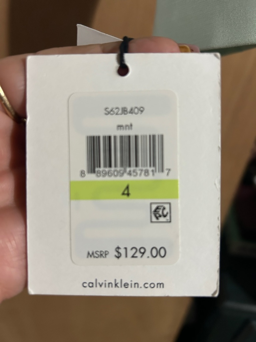 NWT Calvin Klein Mint Green Zip-Front Women's Blazer - Picture 3 of 8